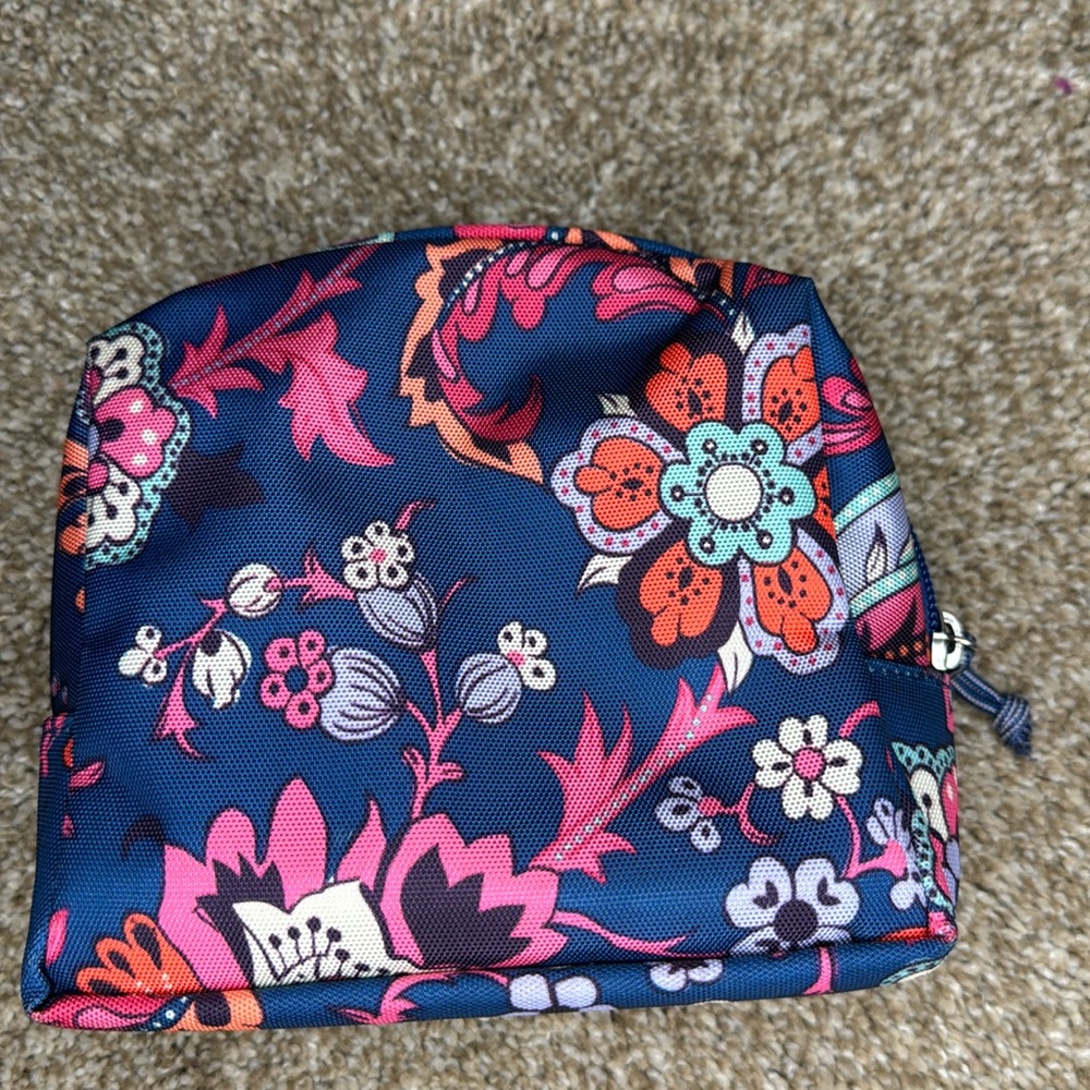 Vera Bradley plastic lined cosmetic bag